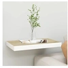 Image de Wandschap zwevend 40x23x3,8 cm MDF eikenkleurig en wit326570
