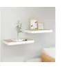 Image de Etagères flottantes 2 pcs Chêne et blanc 40x23x3,8 cm MDF