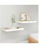Image de Wandschappen zwevend 2 st 50x23x3,8 cm MDF eikenkleurig en wit326574