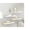 Image de Etagères flottantes 4 pcs chêne et blanc 50x23x3,8 cm MDF
