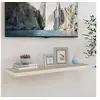 Image de Wandschap zwevend 90x23,5x3,8 cm MDF eikenkleurig en wit326582