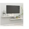 Image de Wandschappen zwevend 2 st 120x23,5x3,8 cm MDF eikenkleurig wit326586