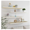 Image de Wandschappen zwevend 4 st 120x23,5x3,8 cm MDF eikenkleurig wit326587