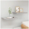 Image de Wandschappen 2 st zwevend 40x23x3,8 cm MDF betongrijs326592