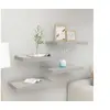 Image de Wandschappen 4 st zwevend 40x23x3,8 cm MDF betongrijs326593