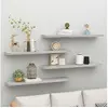 Image de Wandschappen zwevend 4 st 120x23,5x3,8 cm MDF betongrijs326608