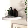 Image de Etagère d angle murale Gris béton 25x25x3,8 cm MDF