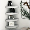Image de Hoekwandschappen 4 st 25x25x3,8 cm MDF betongrijs326635