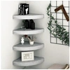 Image de Hoekwandschappen 4 st 35x35x3,8 cm MDF betongrijs326644