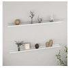 Image de Wandschappen 2 st 115x9x3 cm hoogglans wit326652