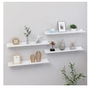 Image de Wandschappen 4 st 60x9x3 cm hoogglans wit326654
