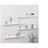 Image de Wandschappen 4 st 80x9x3 cm hoogglans wit326655
