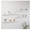 Image de Wandschappen 4 st 115x9x3 cm hoogglans wit326657