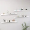 Image de Wandschappen 4 st 115x9x3 cm wit326664
