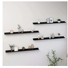 Image de Wandschappen 4 st 100x9x3 cm zwart326670