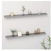 Image de Wandschappen 2 st 115x9x3 cm grijs326673