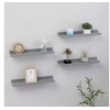 Image de Wandschappen 4 st 40x9x3 cm grijs326674