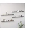 Image de Wandschappen 4 st 115x9x3 cm grijs326678