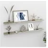Image de Wandschappen 2 st 100x9x3 cm betongrijs326702