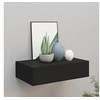 Image de Etagère à tiroir murale noir 40x23,5x10 cm MDF