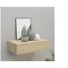 Image de Etagère à tiroir murale chêne 40x23,5x10 cm MDF