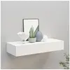 Image de Etagère à tiroir murale Blanc 60x23,5x10 cm MDF