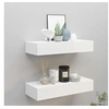 Image de Wandschappen 2 st met lade 60x23,5x10 cm MDF wit330256