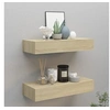 Image de Etagères à tiroirs murales 2 pcs chêne 60x23,5x10 cm MDF