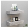 Image de Wandschappen 2 st met lade 60x23,5x10 cm MDF betongrijs330266