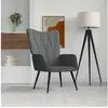 Image de Relaxstoel tissu gris foncé