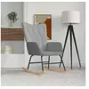 Image de Chaise H. 98 cm en bois massif gris interieur