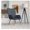 Image de Relaxstoel velours gris foncé