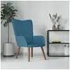 Image de Relaxstoel velours bleu