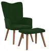 Image de Chaise interieur non pliable en bois massif H. 95.5 cm vert