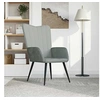 Image de Relaxstoel velours gris clair