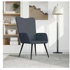 Image de Relaxstoel velours gris foncé