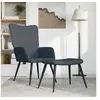 Image de Relaxstoel met voetenbank velours gris foncé