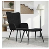 Image de Relaxstoel met voetenbank velours noir