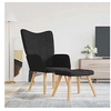 Image de Relaxstoel met voetenbank tissunoir
