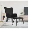 Image de Relaxstoel met voetenbank tissunoir