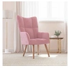 Image de Relaxstoel velours roze