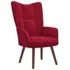 Image de Chaise de relaxation Rouge bordeaux Velours
