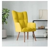 Image de Chaise de relaxation Jaune moutarde Velours