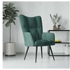 Image de Chaise de relaxation Vert foncé Velours