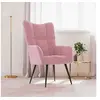 Image de Relaxstoel velours roze