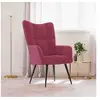 Image de Chaise de relaxation Rouge bordeaux Velours