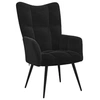 Image de Chaise de relaxation Noir Velours