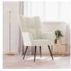 Image de Relaxstoel velours cràmewit