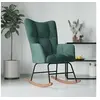 Image de Chaise à Bascule Chaise de Relaxation Siège de Relaxation Fauteuil de Salon Salle de Séjour Maison Intérieur Vert 328141