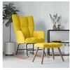 Image de Chaise à Bascule avec Repose-pied Chaise de Relaxation avec Tabouret Siège de Relaxation Fauteuil Salon Salle de 328157